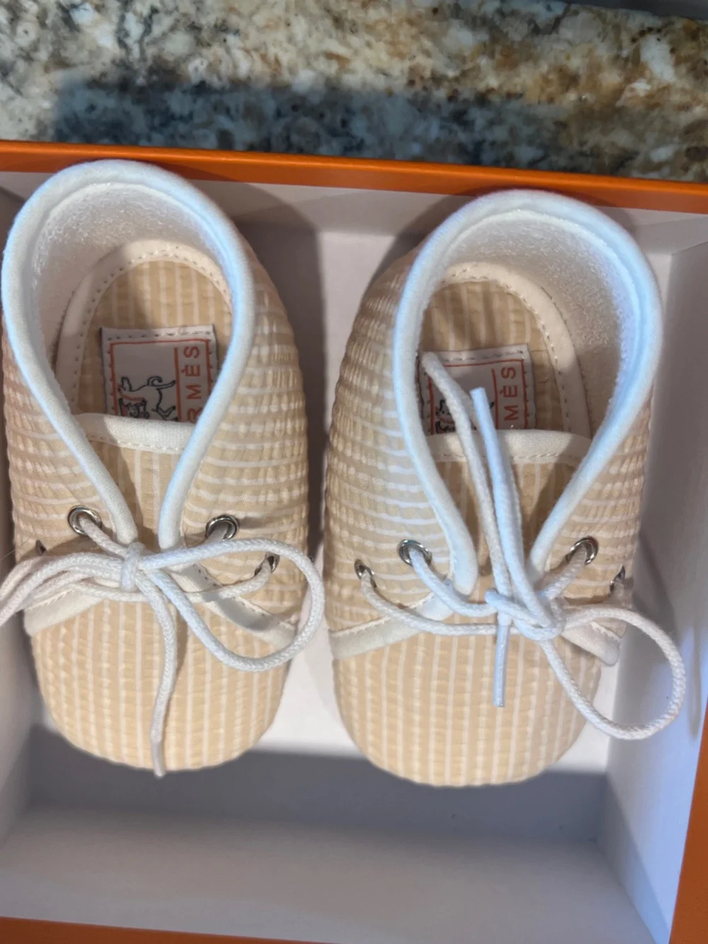 Hermes Pif Cabriolet Baby Walker Shoes - Picture 4 of 8